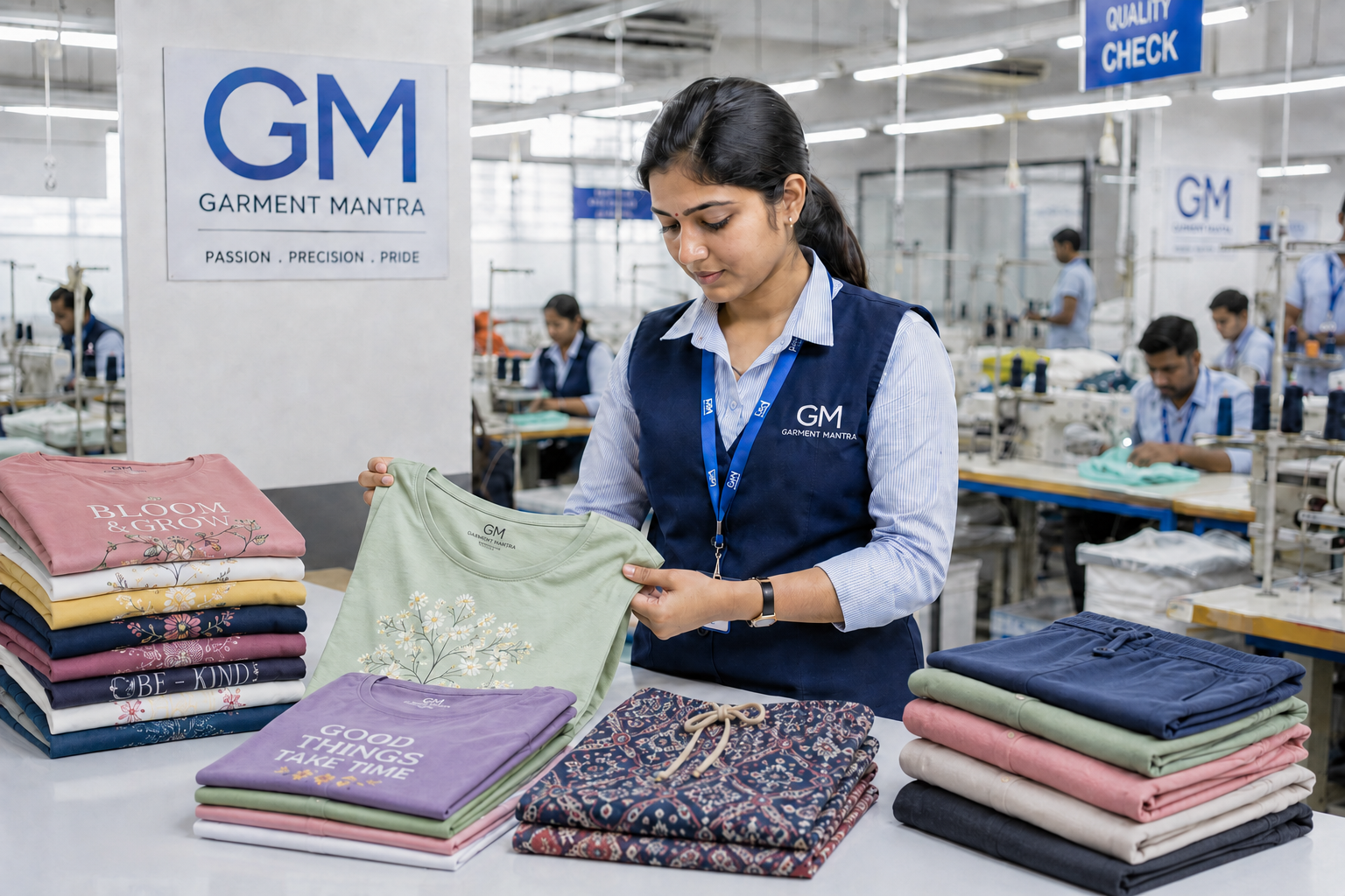 Garment team at work
